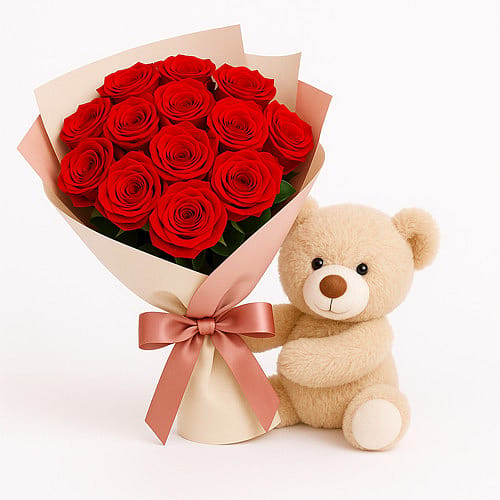 rose toy cons Hug of Roses in Puerto Morelos Quintana Roo, Mexico | Puerto  Morelos-Quintana Roo Flower Shop